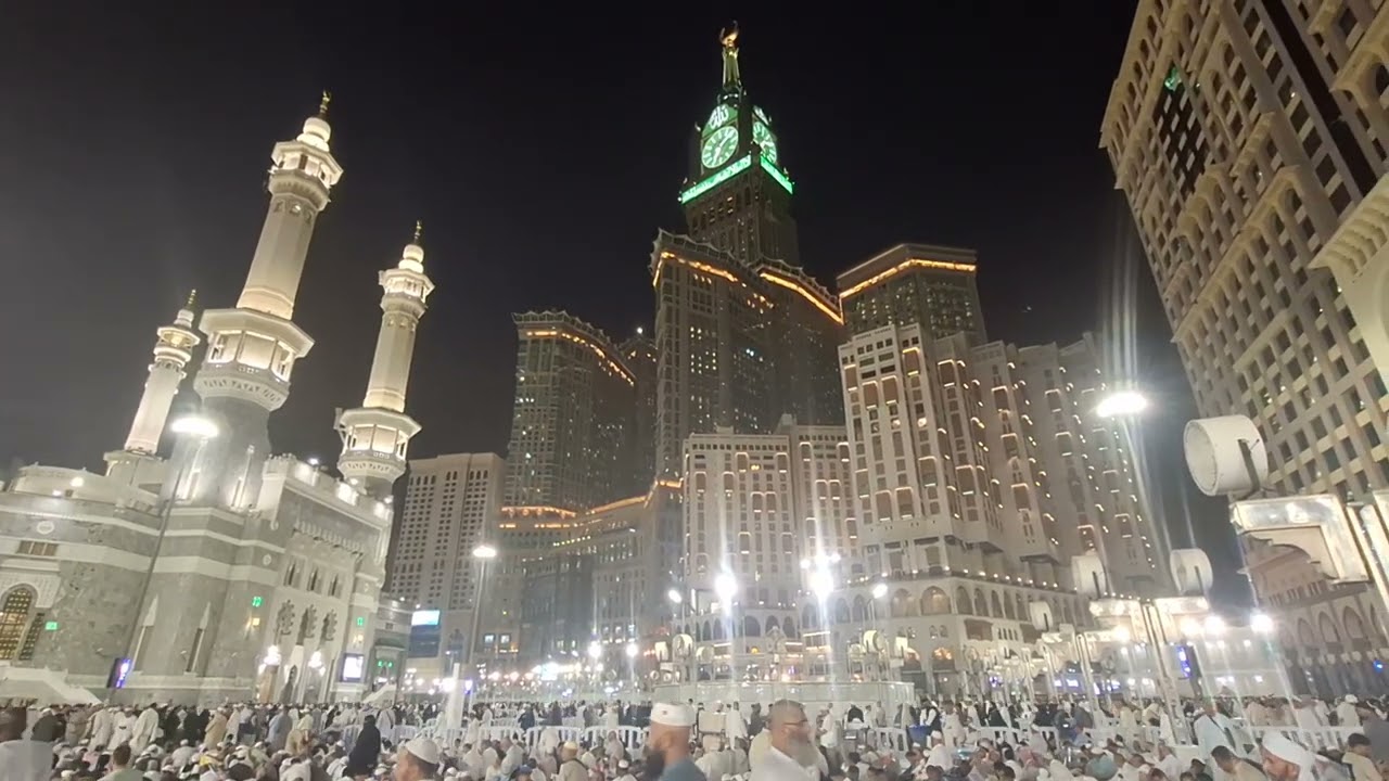 ماشاء الله تبارك الرحمن #مكه_المكرمه أجواء مكه في نهاية شهر شعبان 
