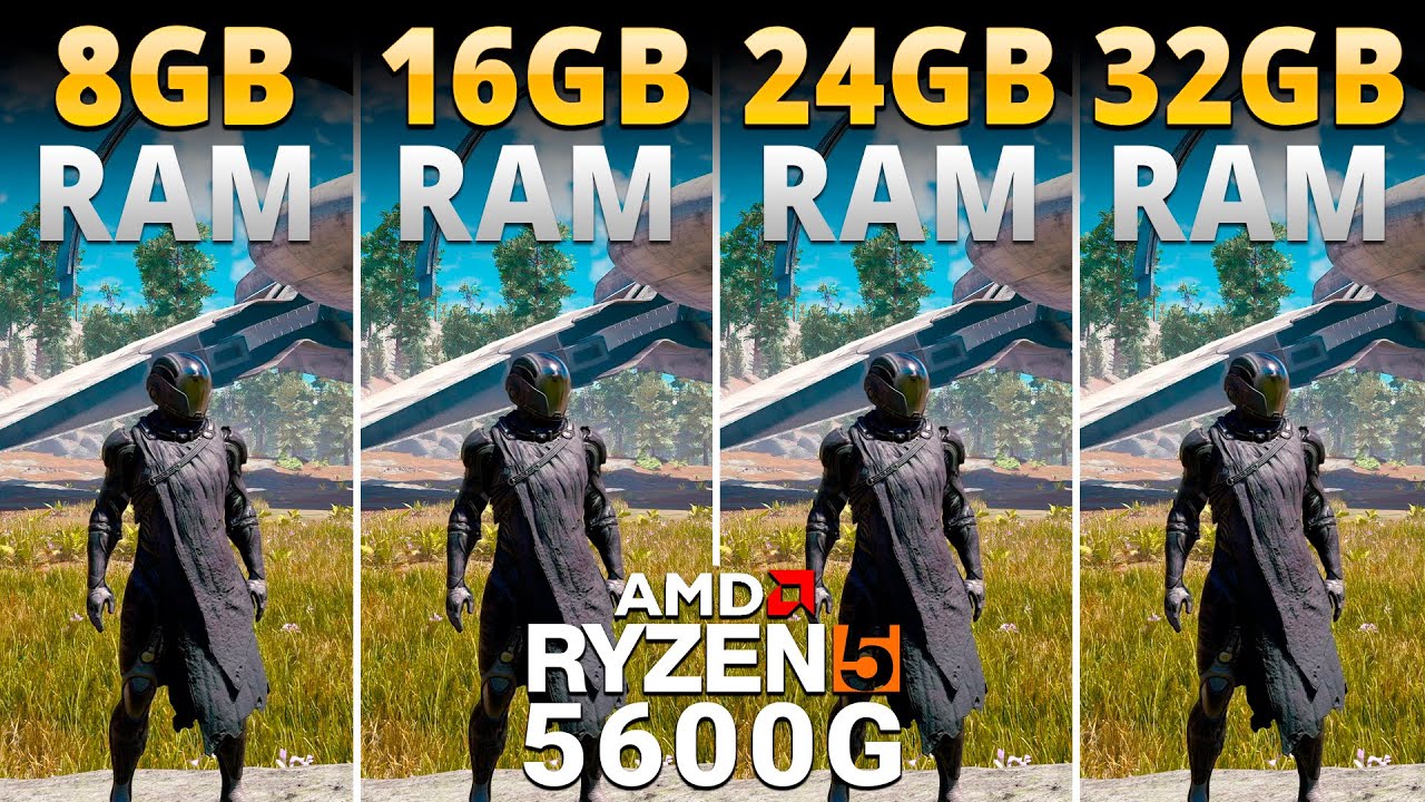 How Much RAM Do You Need for AMD Ryzen 5 5600G with Vega 7 Graphics? - 8GB vs 16GB vs 24GB vs 32GB