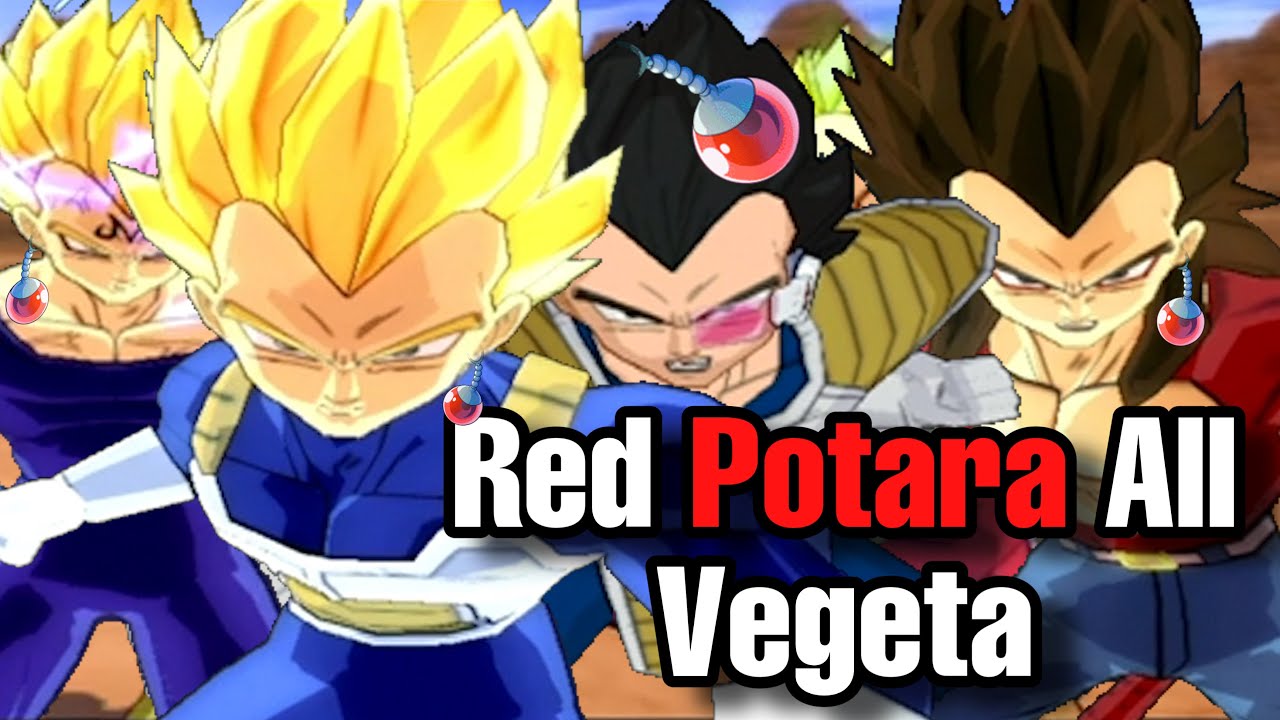 ALL Red Potara Vegetas Vs Everyone! Budokai Tenkaichi 3