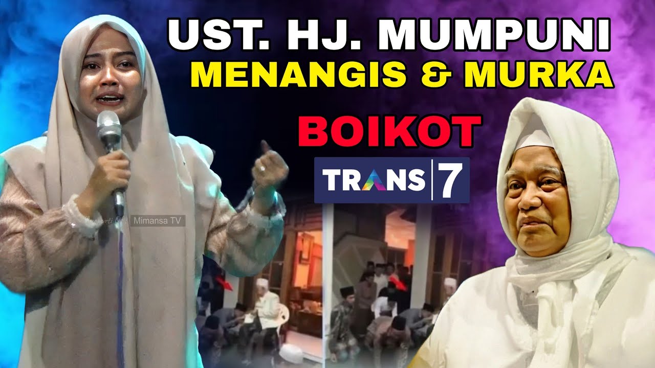 BOIKOT TRANS7❗️USTADZAH MUMPUNI MENANGIS & MURKA TRANS7 MENGHINA KH ANWAR MANSHUR LIRBOYO