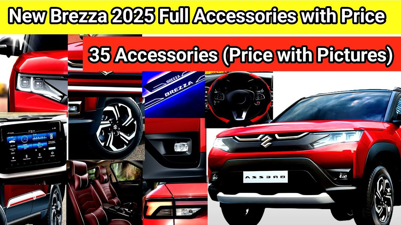 New Brezza Full Accessories with Price / New Brezza / Brezza Modification / Delivery /2025 / brezza