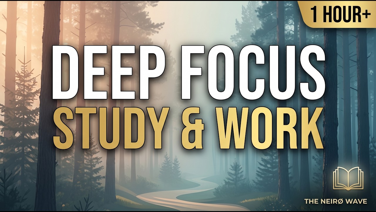 Deep Focus Music for Studying & Work 📚 | Calm Instrumental Background (1+ Hour)