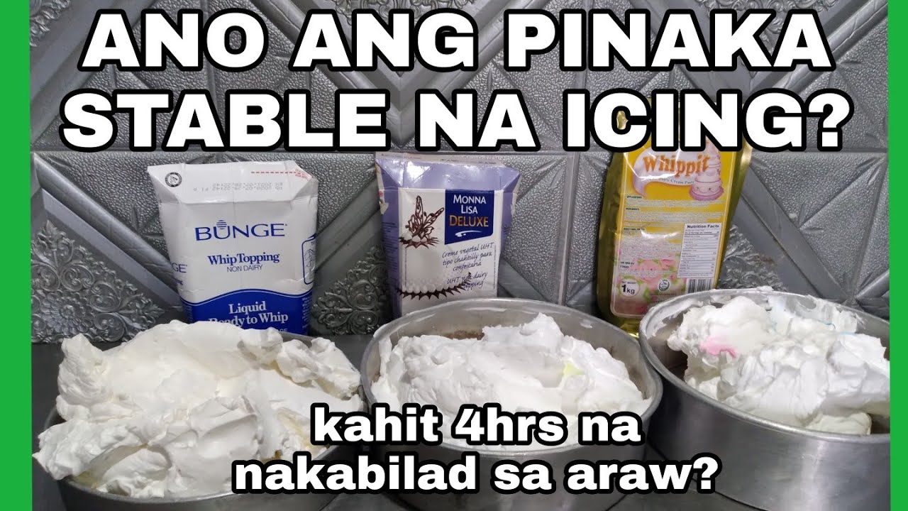 MOST STABLE  ICING ? STABILITY TEST KAHT IBILAD SA ARAW AND PROPER MIXING STEP BY TEST