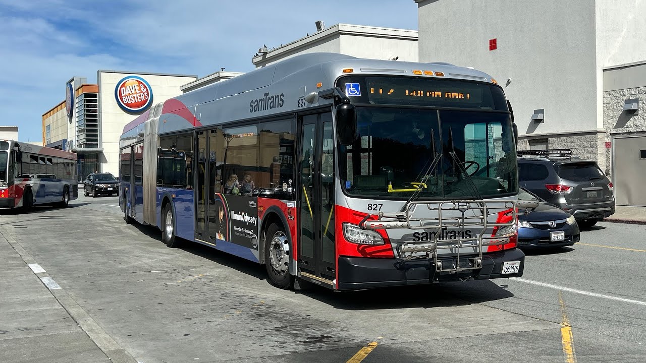 SamTrans #827 on Route 112 From Palmetto & Esplanade to Serramonte Mall (Birthday Edition)