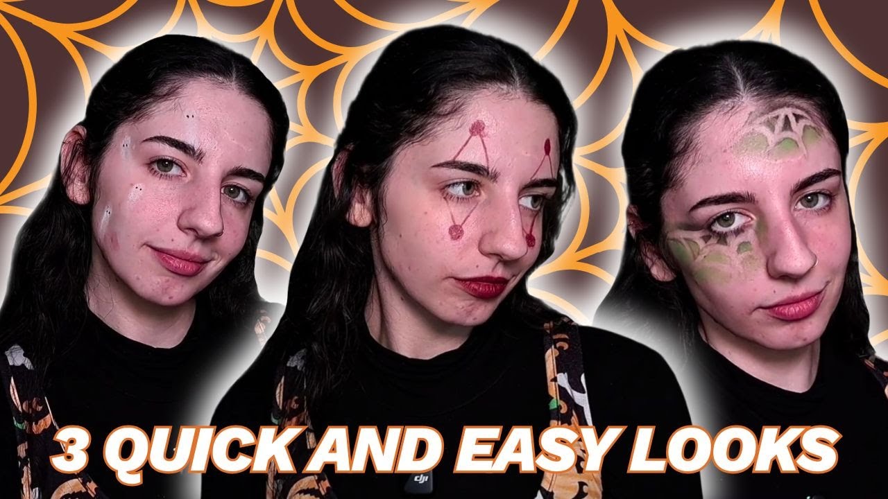 3 QUICK and EASY HALLOWEEN Makeup Looks