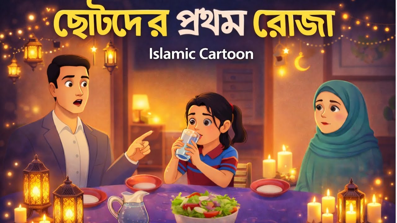 ছোটদের প্রথম রোজা। ভুলে পানি খেলে কি রোজা ভাঙে? | Islamic Kids Story Bangla#ইসলামিক_ভিডিও #education