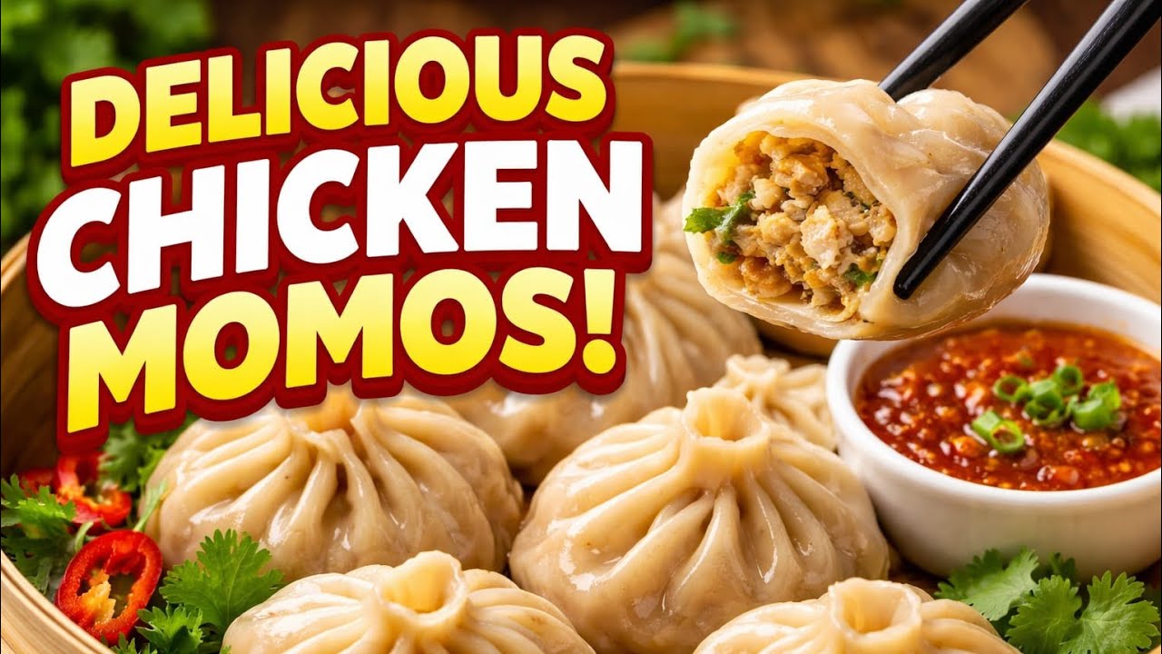 Chicken momos ❤ Delicious😋 #chicken #momos #food #cooking #fyp 