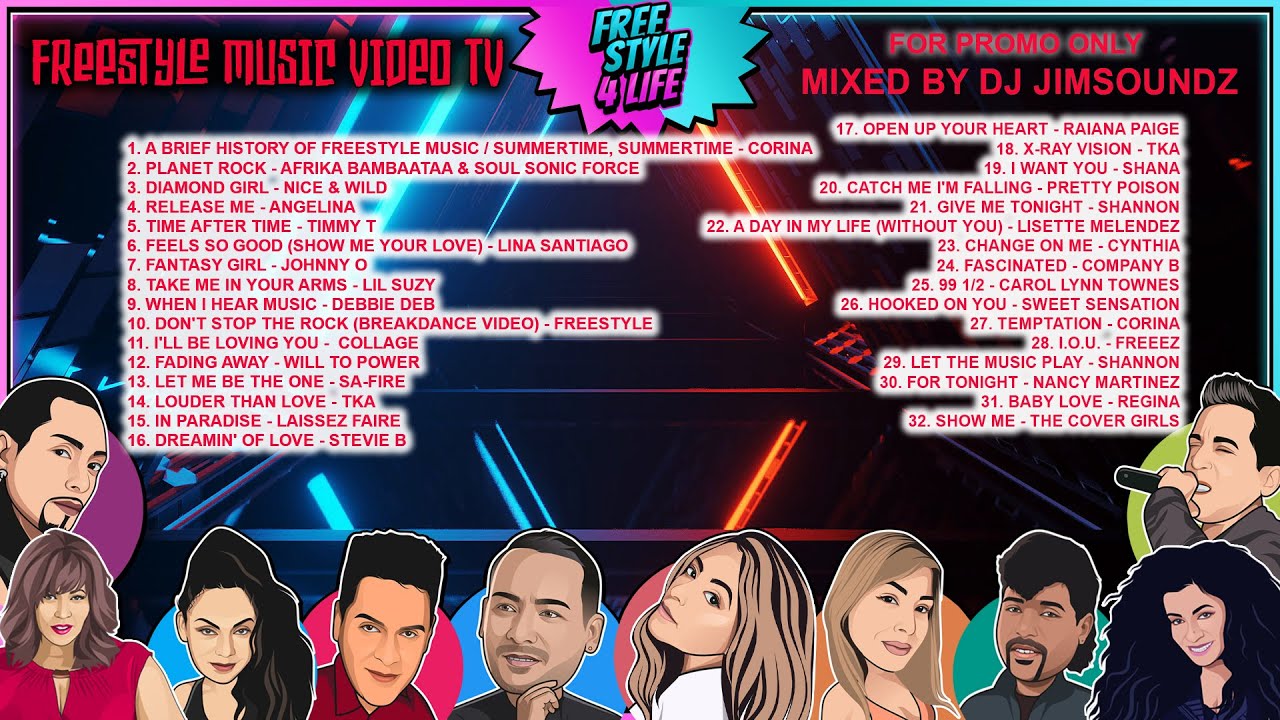 Freestyle Music Video TV The Best Classic Videos Mixed by DJ JimSoundz 80's 90's Dance Mix