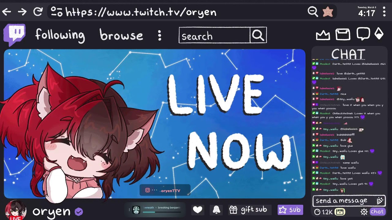 「 ✦ oryen ✦ 」[Day 8] vvvvvtube !tipathon 2.0 !knightupdate #dbdcreator  ♡ - Live Stream