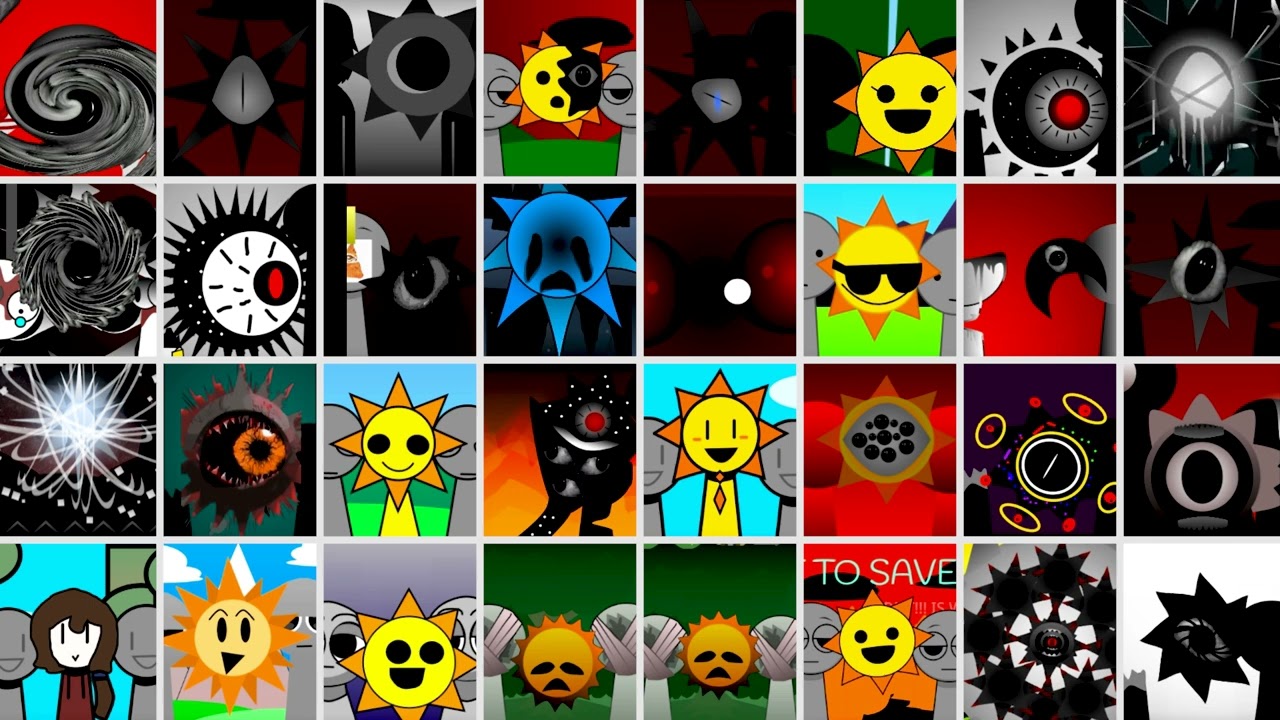 Incredibox Sprunki Mr. sun in all stages and mods Part 7 | Pixel_sprunki