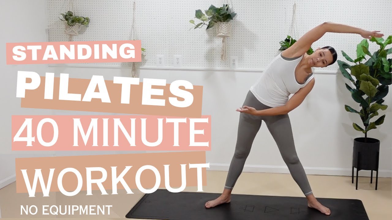 40 MIN FULL BODY Standing Pilates Workout (No Equipment)