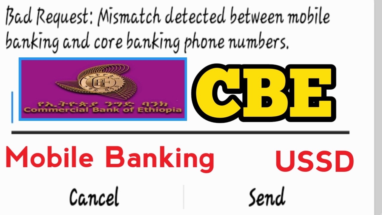 #bad  Request Error : #CBE Mobile Banking USSD Not working | USSD Mobile Baking