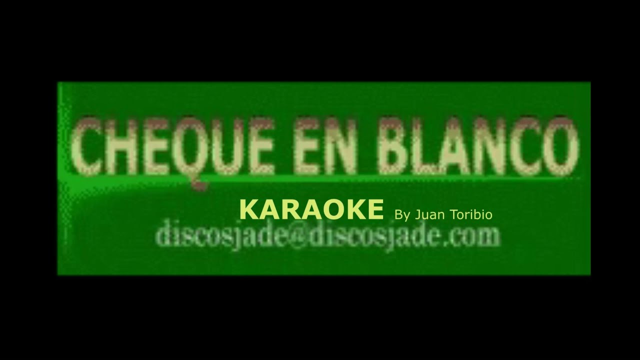 Chelo Silva. Cheque en Blanco. karaoke