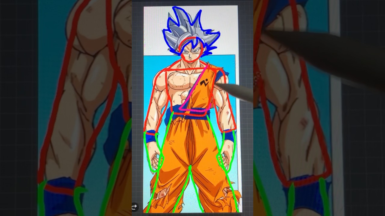 Drawing Goku ultra Instinct🔥🤍