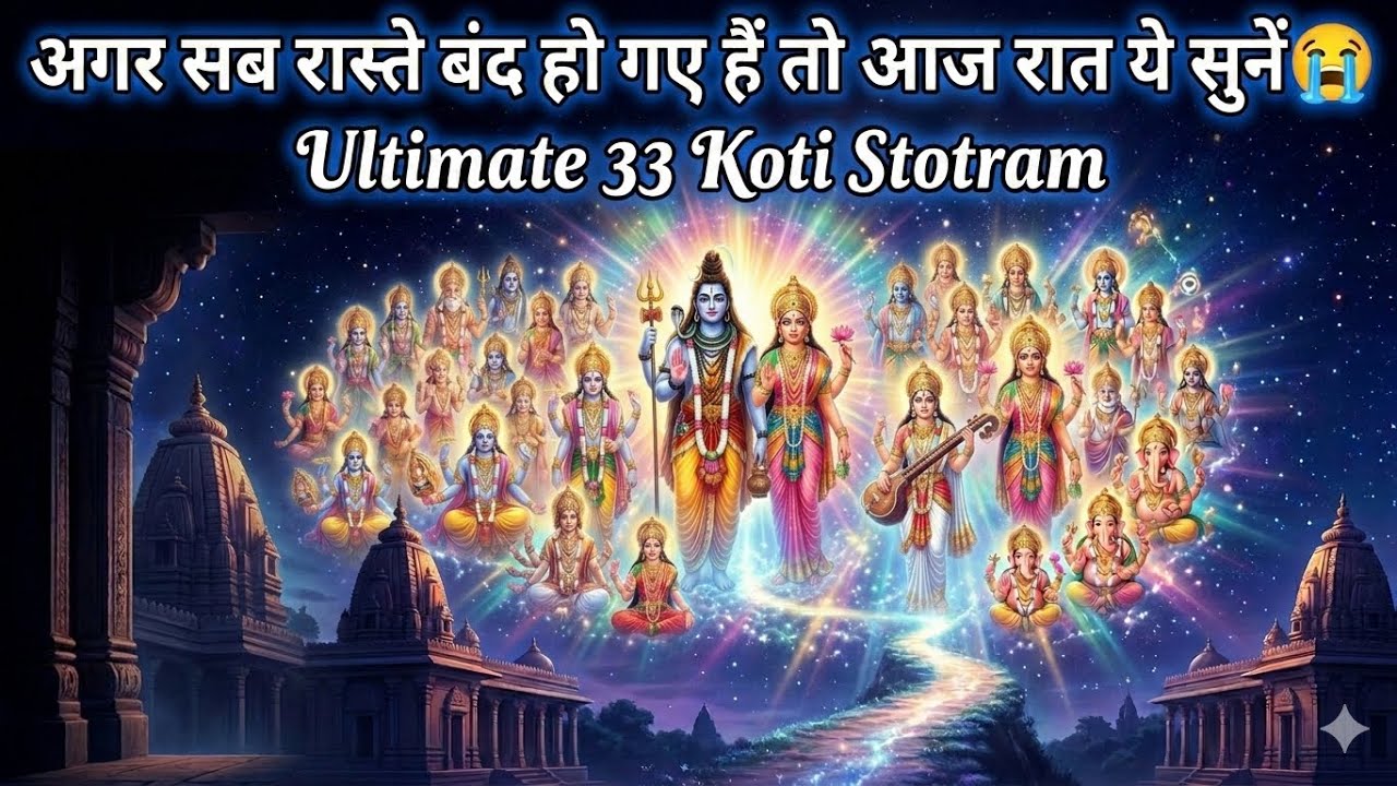 अगर सब रास्ते बंद हो गए हैं तो आज रात ये सुनें 😭 | Ultimate 33 Koti Stotram