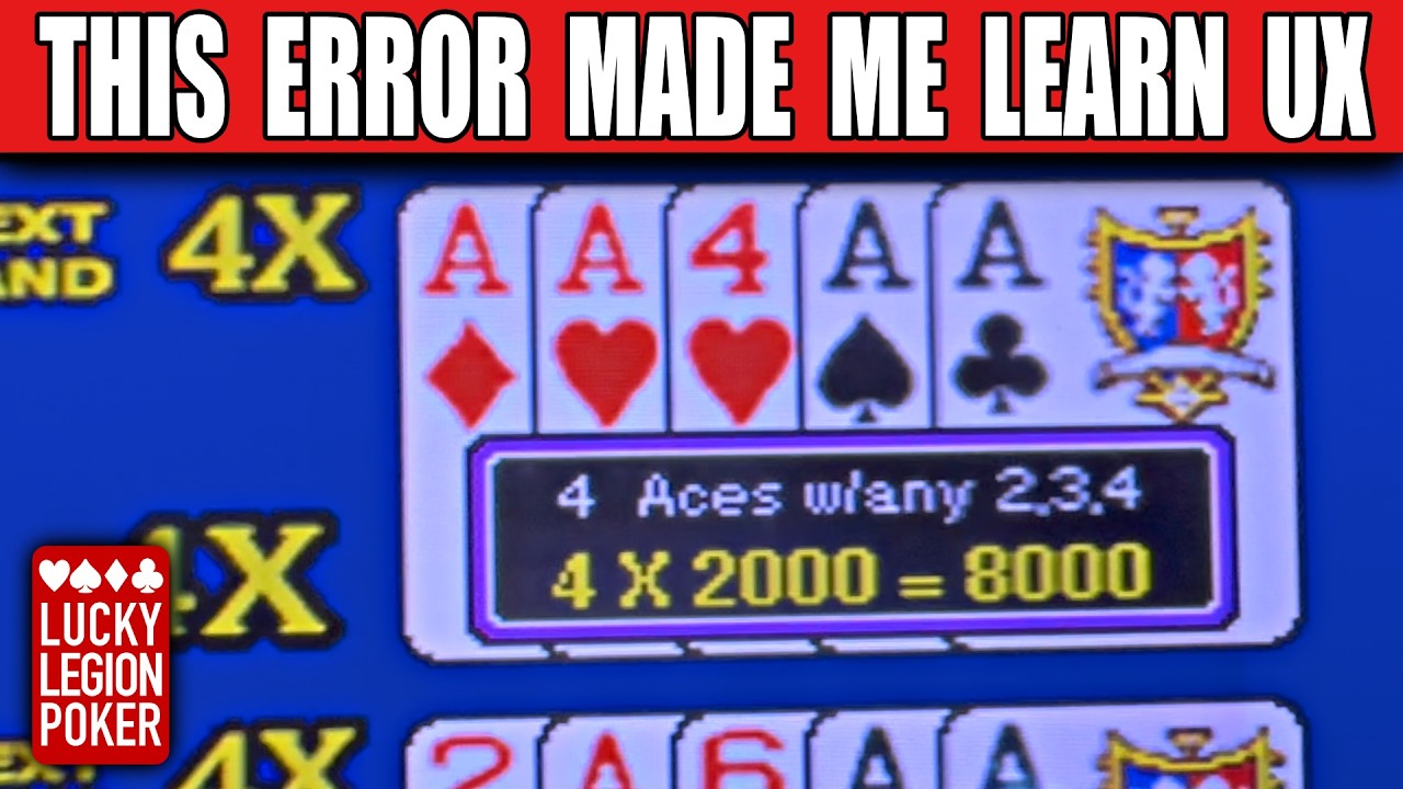 THIS Is Why I Learn To Play ULTIMATE X Video Poker - Double Double Bonus Poker