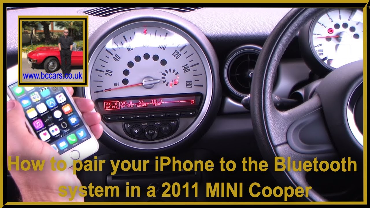 How to pair your iPhone to the Bluetooth system in a 2011 MINI Cooper