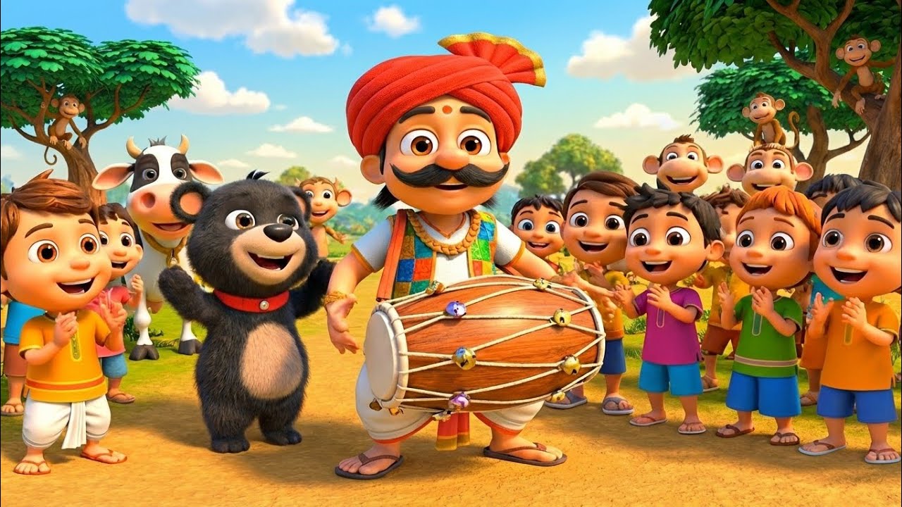 Kaalu Madari Aaya 🎪 | Hindi Rhymes for Kids | BibbleBooz