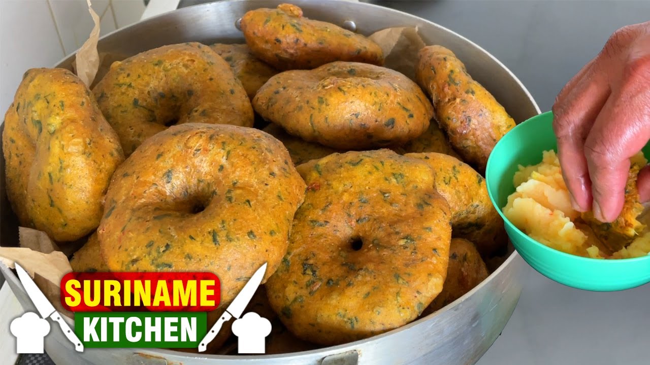 Bara Met Aardappel Chutnie (Surinaamse Bara Gerecht) | Bara With Potato Chutney | Suriname Kitchen