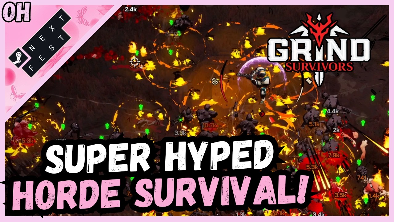 Super HYPED Horde Survival! Grind Survivors! #steamnextfest