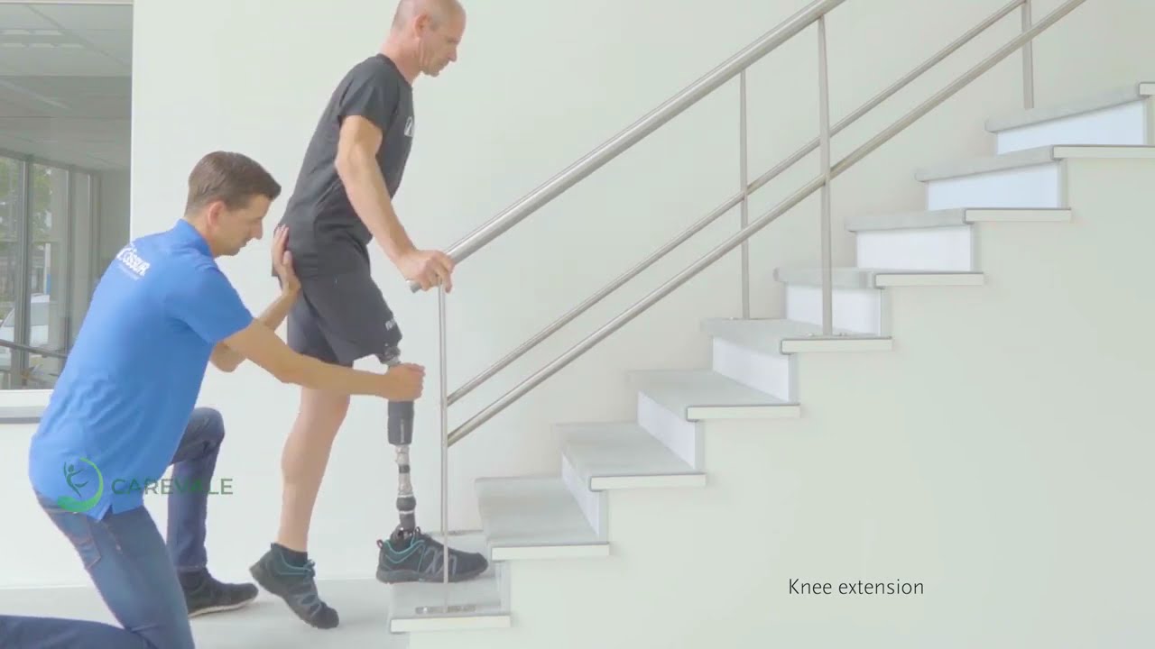 Step Stair Ascent with Rheo Knee#activelife #prostheticleg #orthoticsandprosthetics #artificiallimb