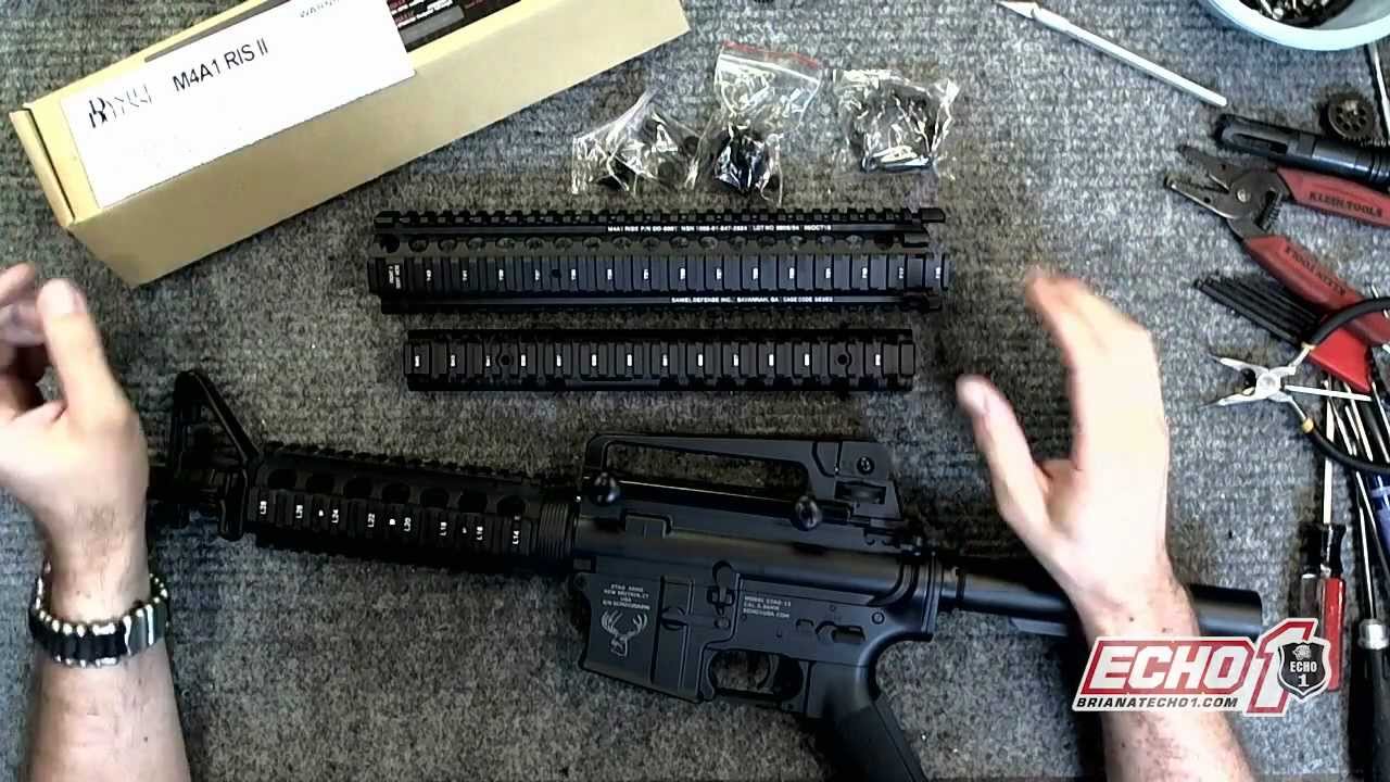 Как установить прицельную планку MadBull Daniel Defense M4 RIS II на мой Echo1