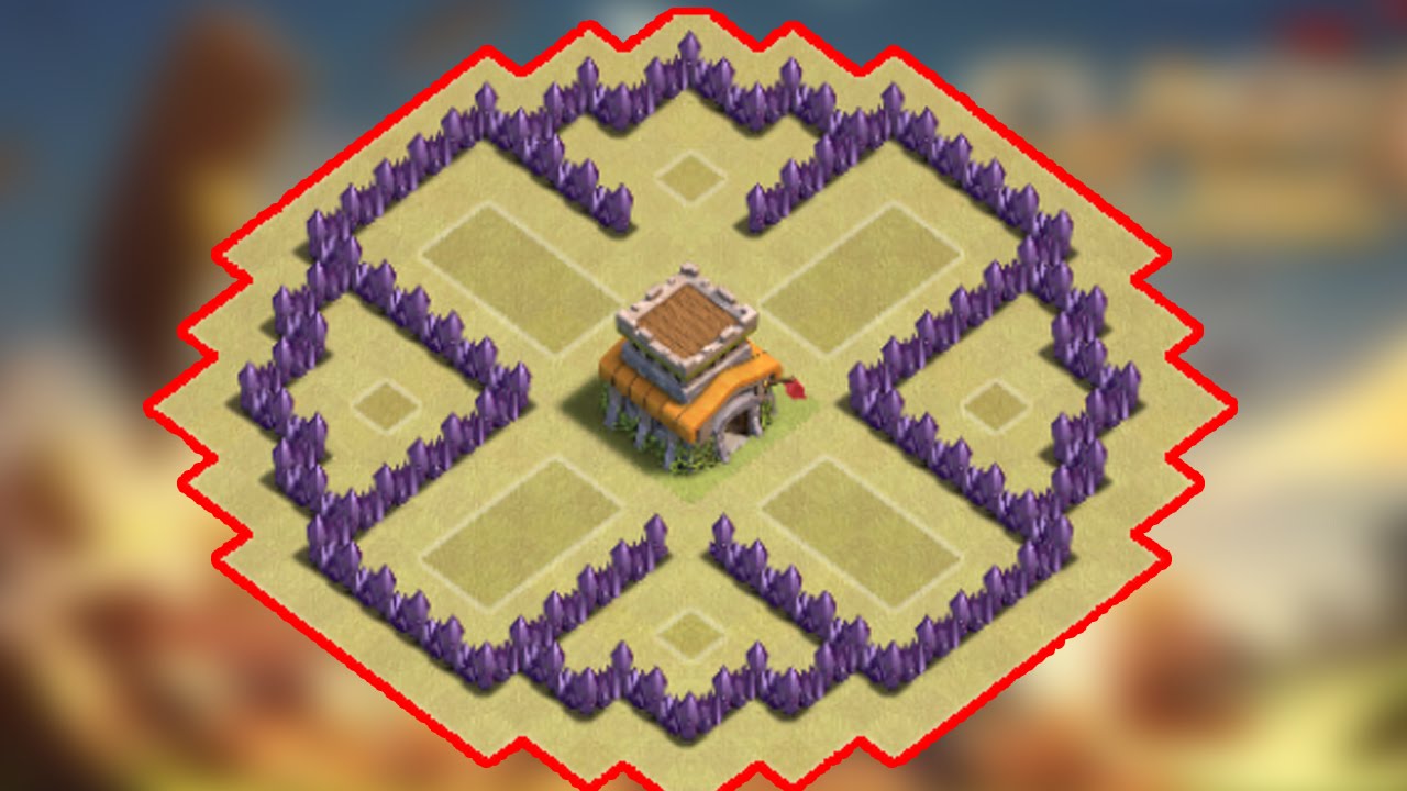 Clash Of Clans - Circle Of Death (BEST TH5 TROPHY / CLAN WAR BASE EVER) - New 2015 HD
