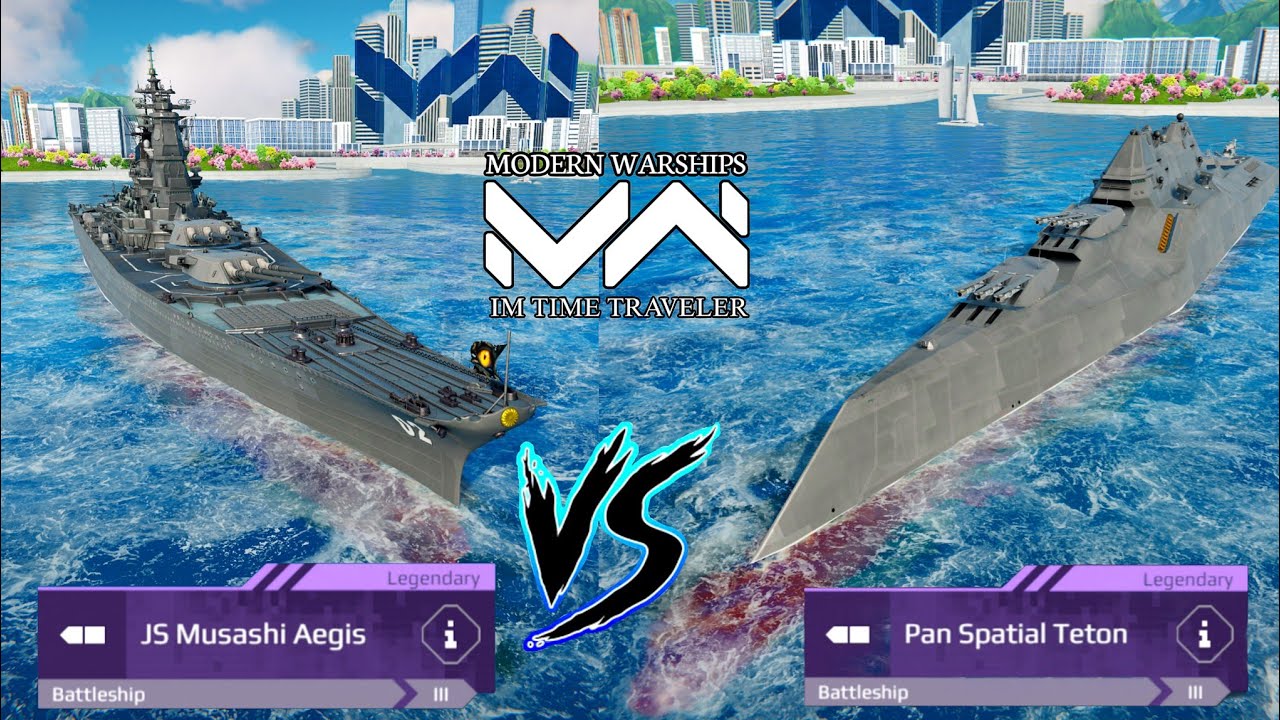Modern Warships Musashi Vs Teton 🔥