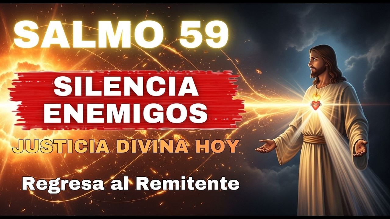 🔥 Oración de GUERRA: SALMO CINCUENTA Y NUEVE para Silenciar Enemigos y Devolver Mal. ¡Victoria HOY!