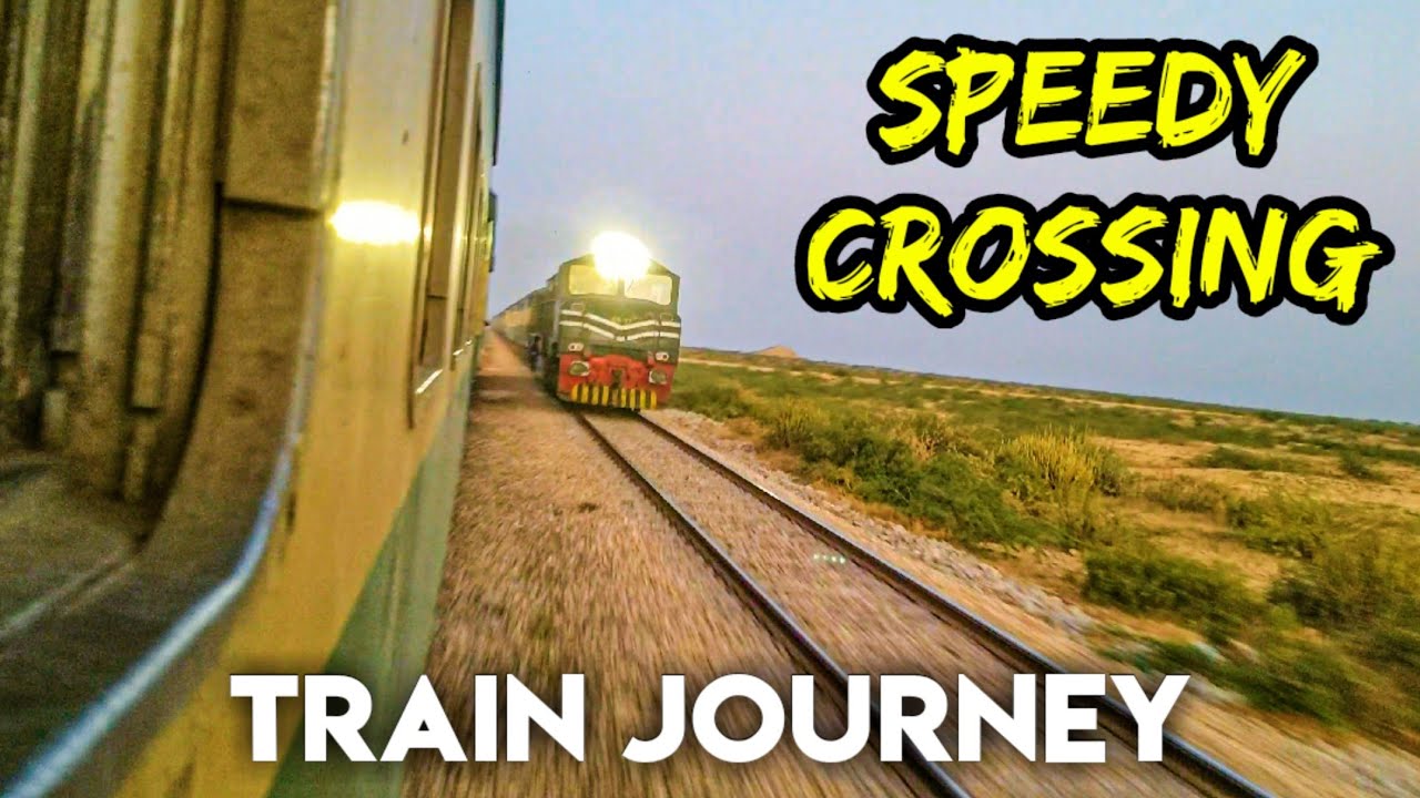 FAST CROSSING: Train Journey to HYDERABAD JUNCTION with GEU-40 || Part 3 || Pakistan Railways