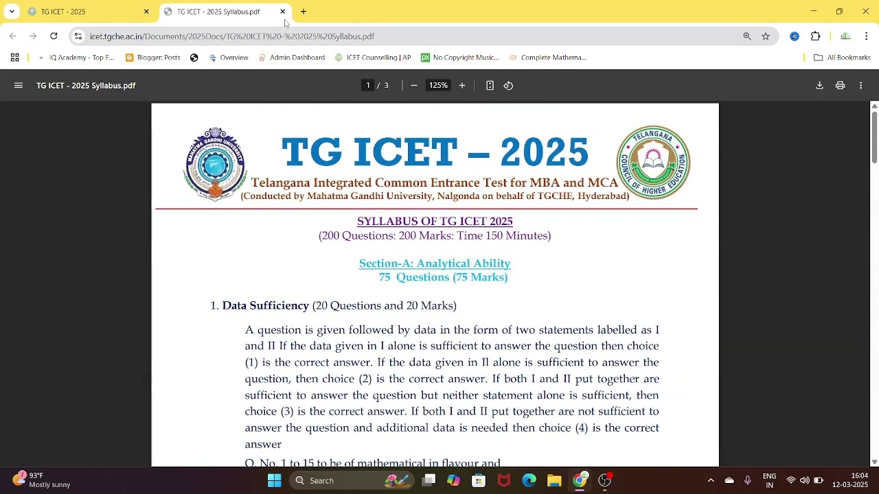 TG ICET 2025 NOTIFICATION / How to apply for TG ICET 2025 /IQ ACADEMY