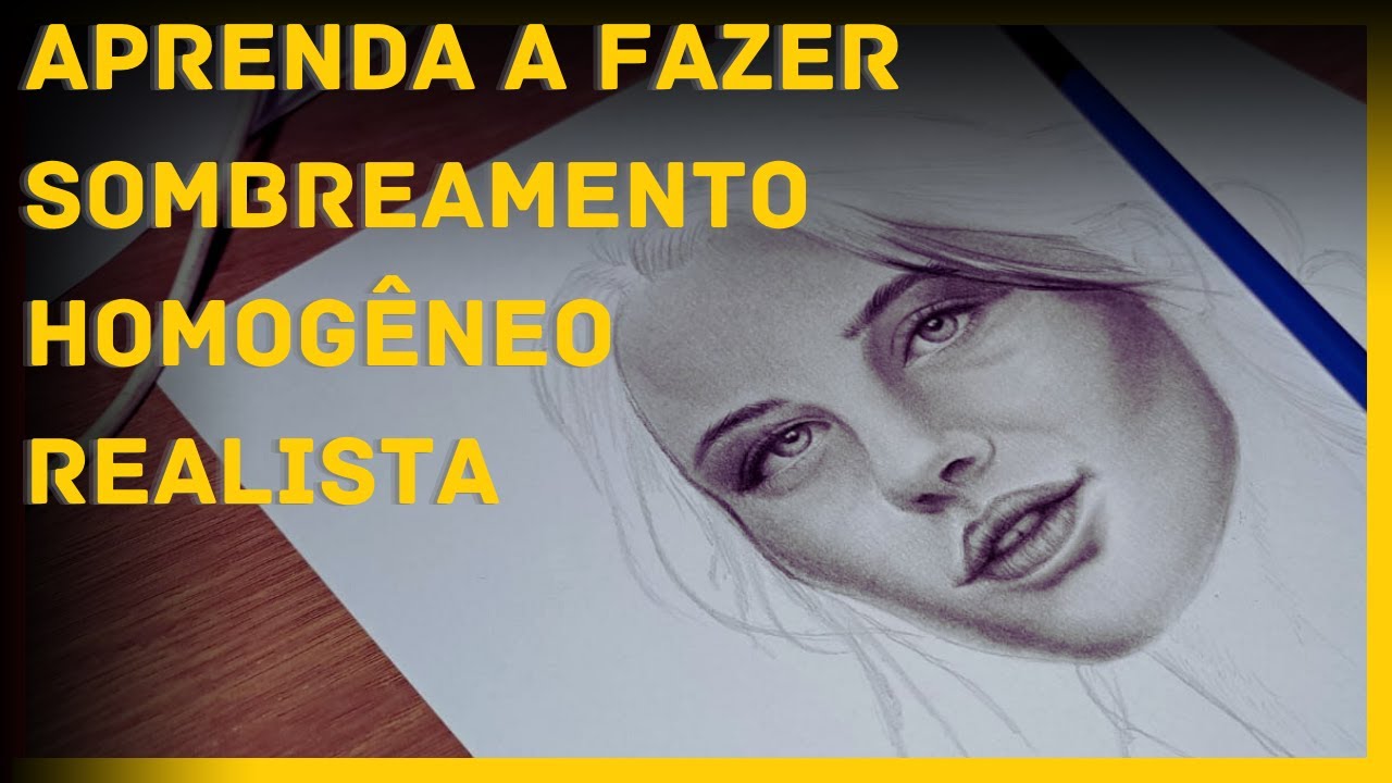 Como Sombrear um Rosto Realista [ Video Aula Narrada Desenho Realista.]