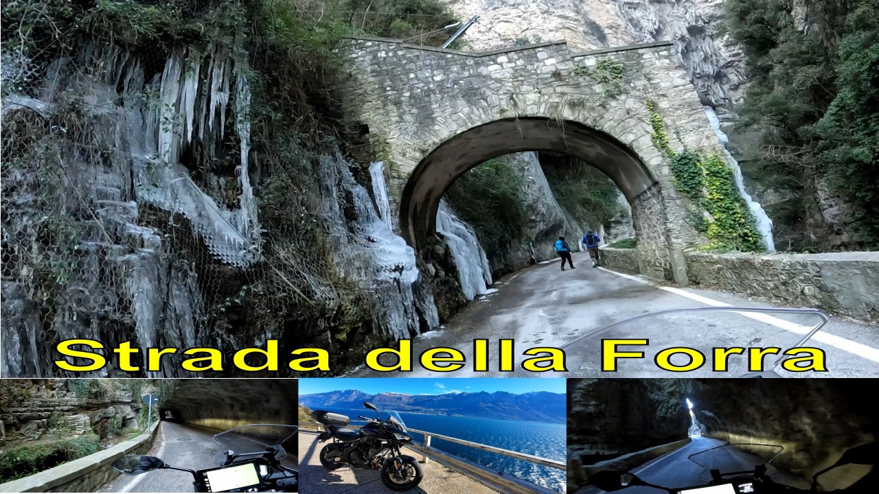 la strada della forra in moto