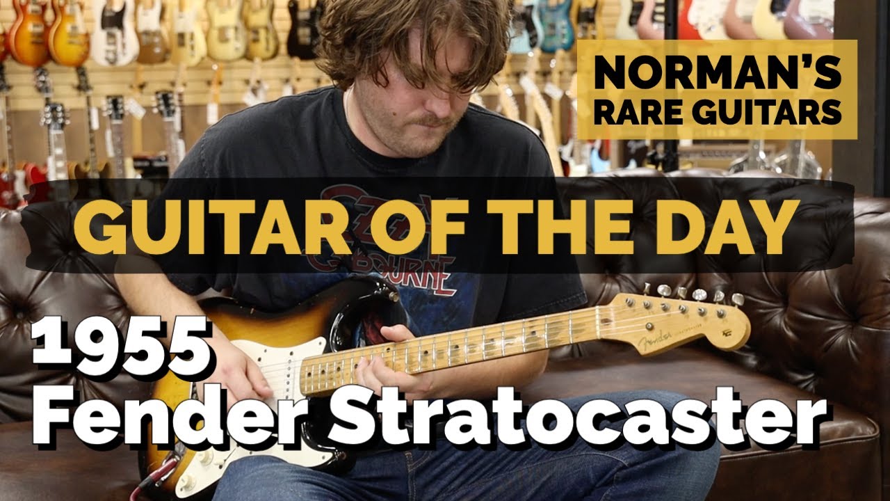 Guitar of the Day: 1955 Fender Stratocaster Hardtail Sunburst | Norman's Rare Guitars