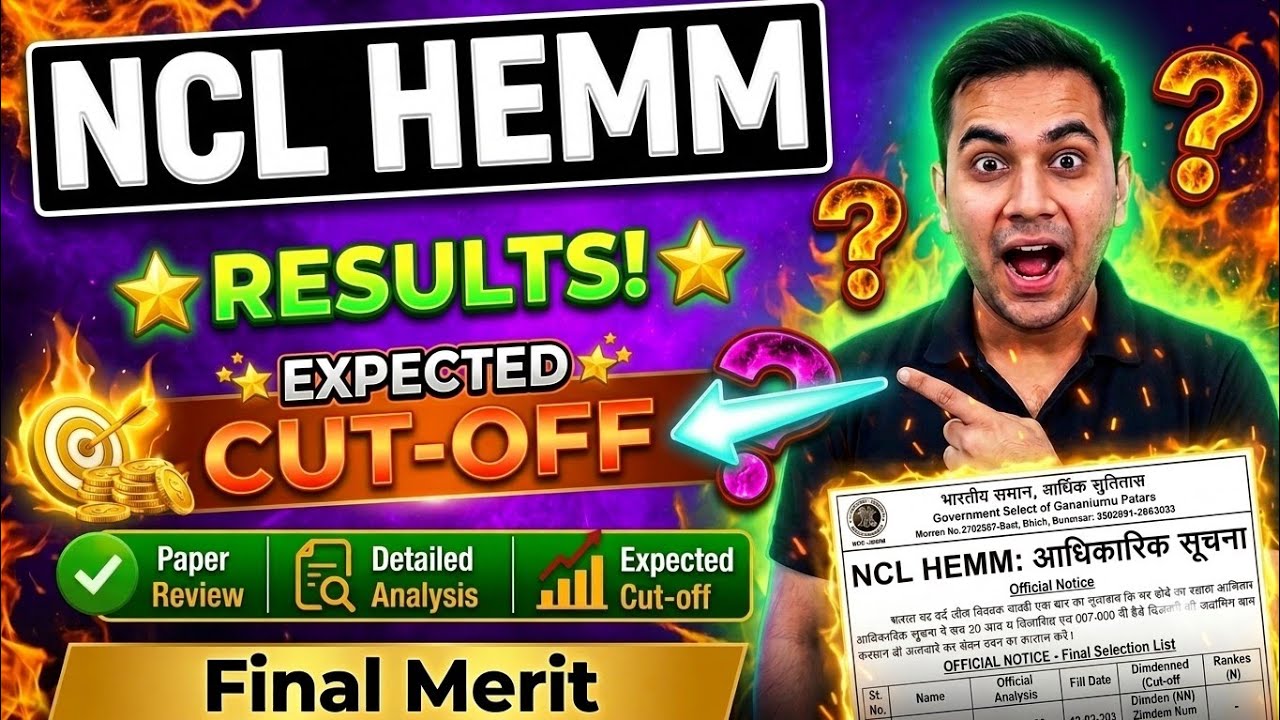 NCL HEMM Operator Cut Off 2026 🔴 What Will Be the Safe Score? | NCL Answer Key Analysis & Cutoff