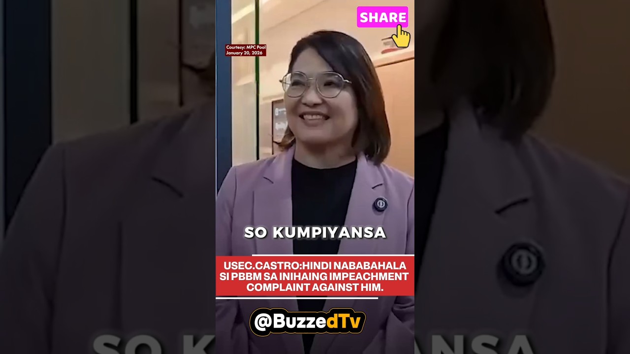 Usec.Claire confirms PBBM is  not worried about the impeachment complaint against him. 