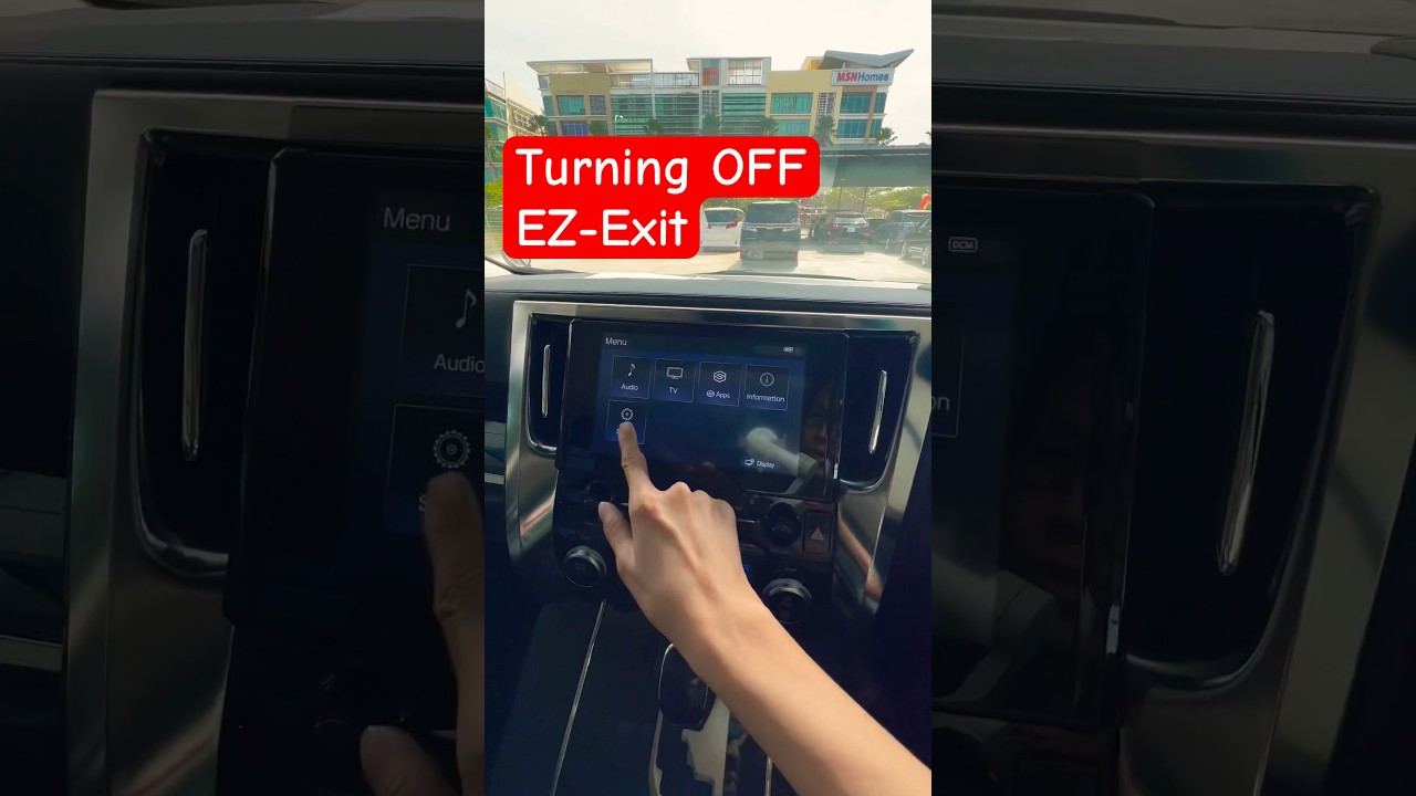 Easy-Exit Slides Setting on Toyota Alphard Vellfire