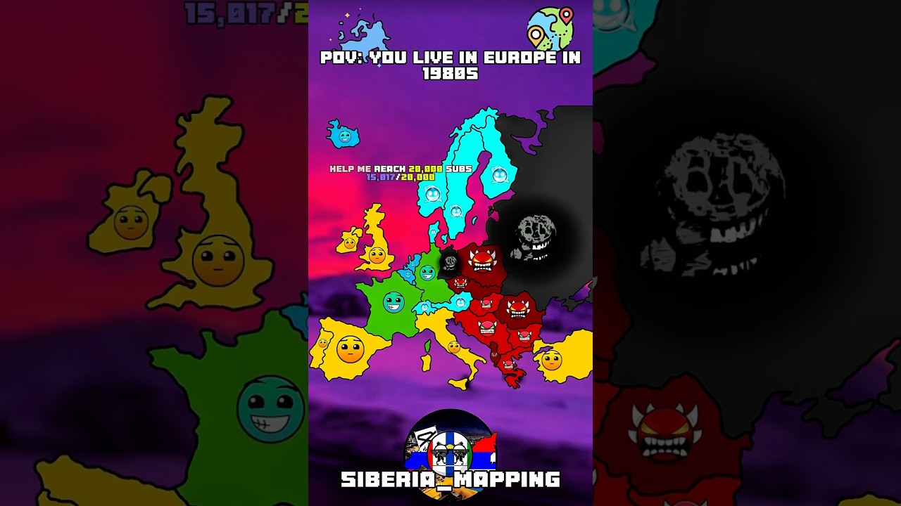 you live in #europe in 1980s #geographythroughmaps #history #mapping #map #mapper #geography