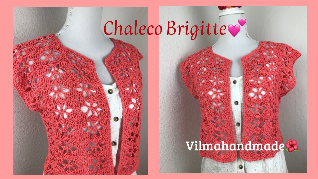 Teje f&aacute;cil Chaleco a crochet. Bolero paso a paso.