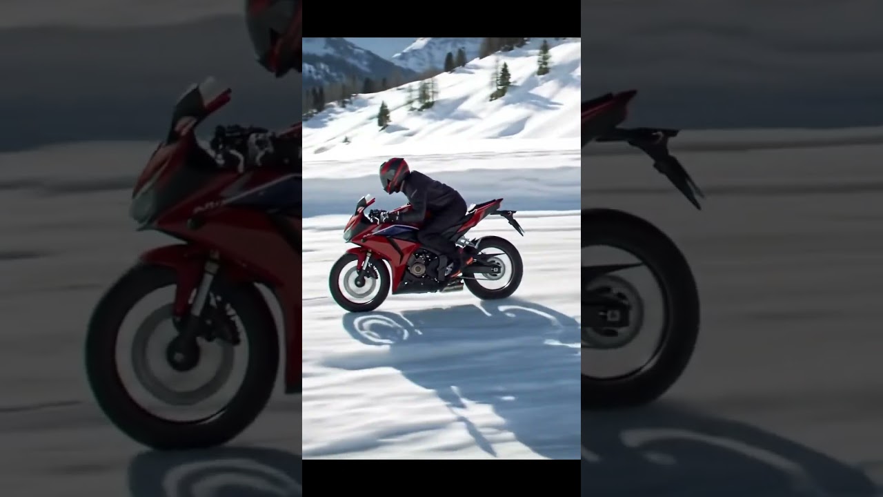 Alpine Velocity | Carving Ice on CBR 250cc #ride #alpine #youtubeshorts #shorts #travel #trending