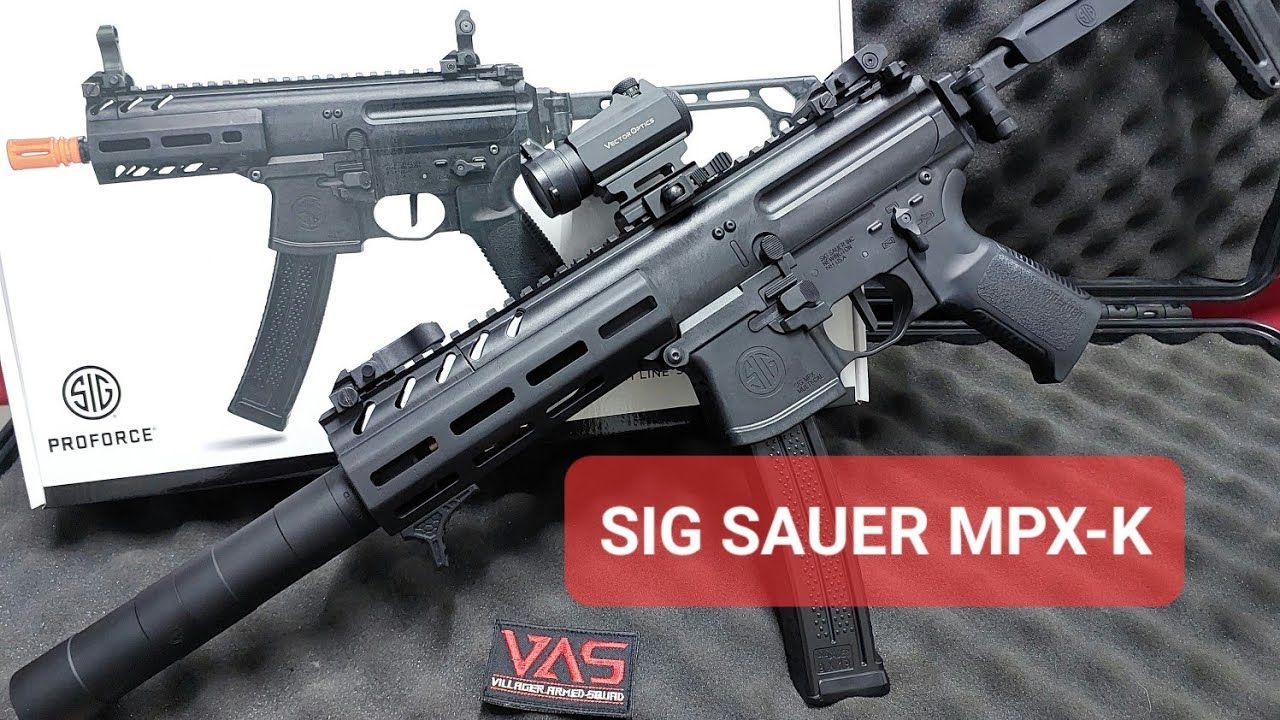 แกะกล่องรีวิว Sig sauer MPX K (ลิขสิทธิ์แท้ )พร้อมแกะดูภายใน (Airsoft) king arms