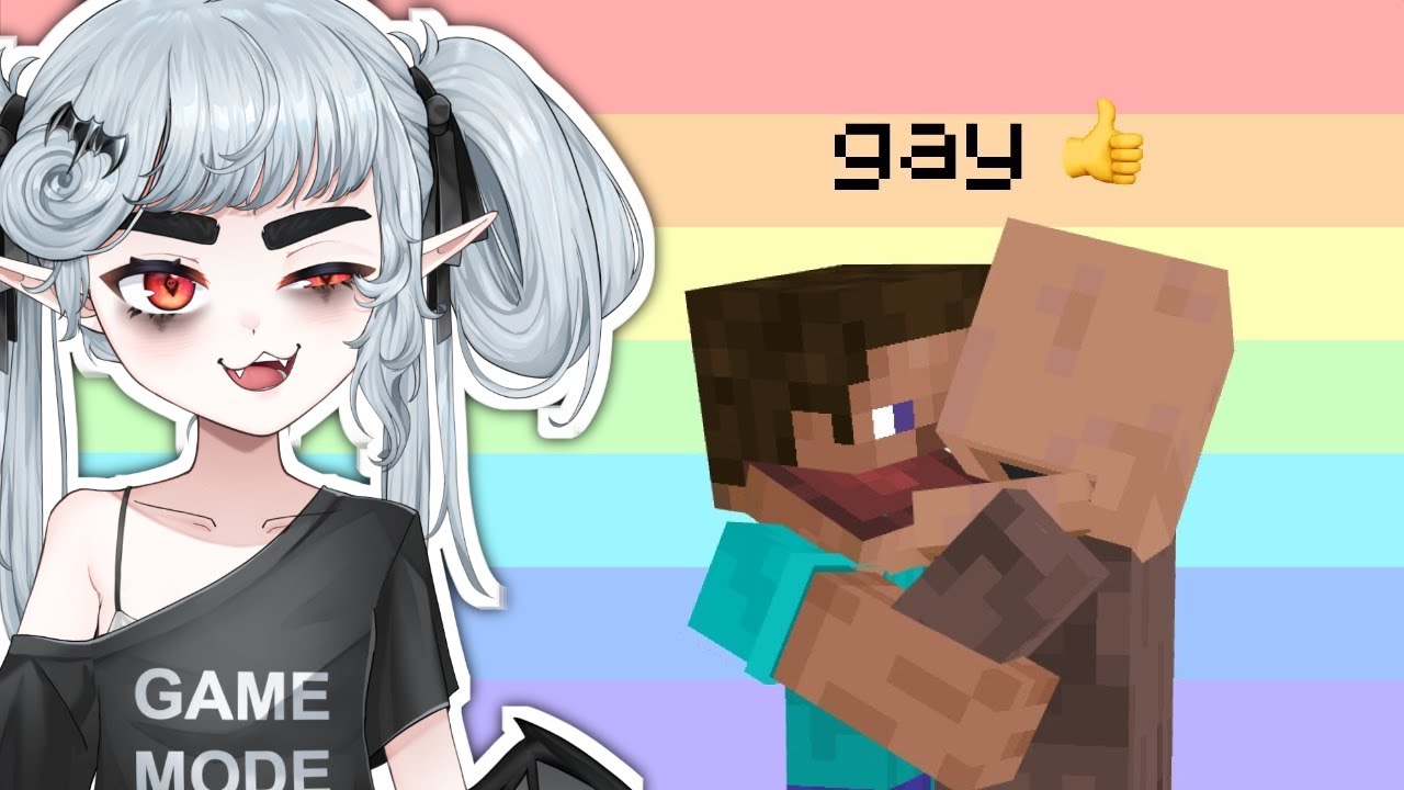 FINGEES IS CURSED!! I added being gay to Minecraft // First Time Reaction