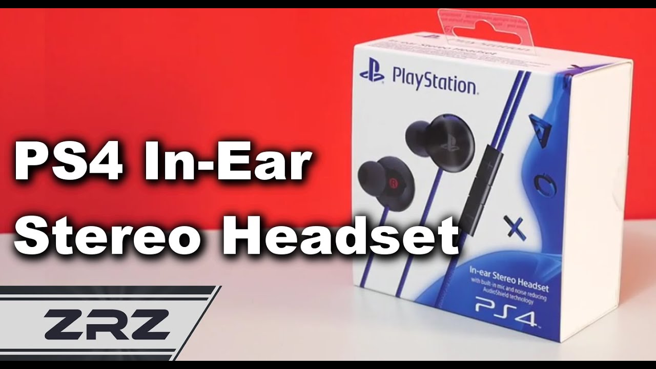 PlayStation In-Ear Stereo Headset PS4 Unboxing + First Look