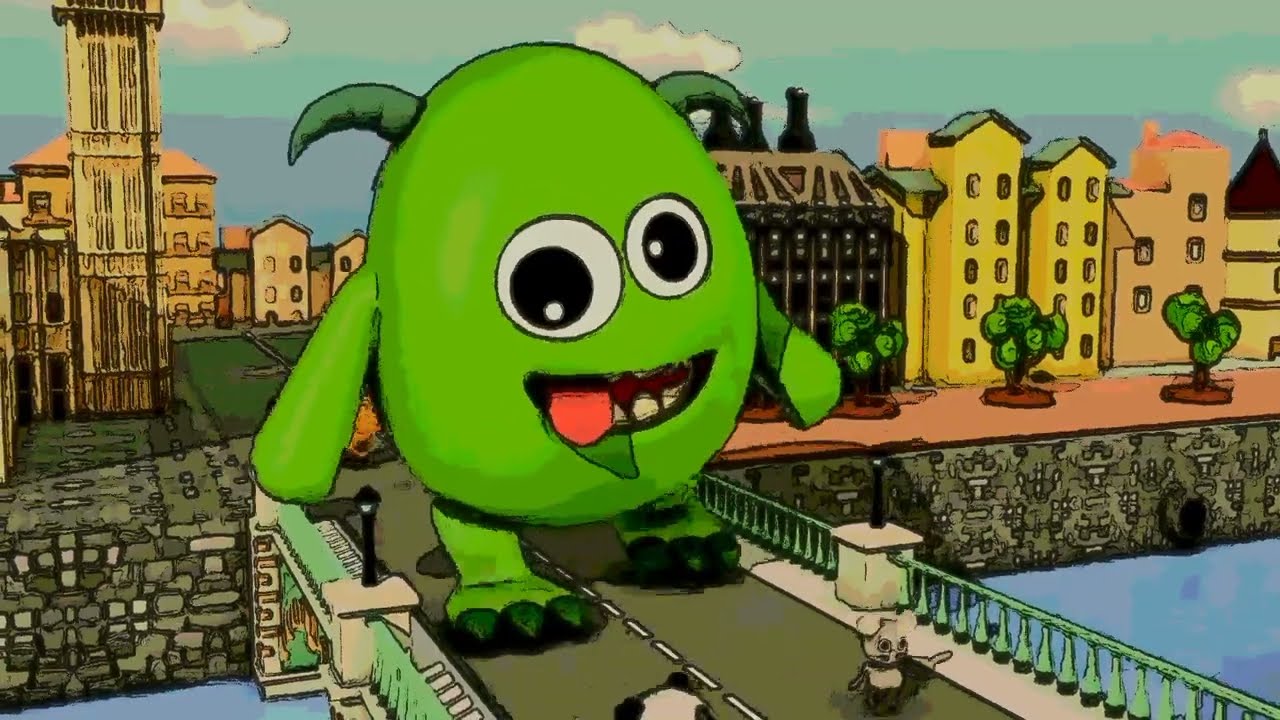 Intro with monster  | London bridge is falling down | Inspired by Gamavision Csupo Effects 