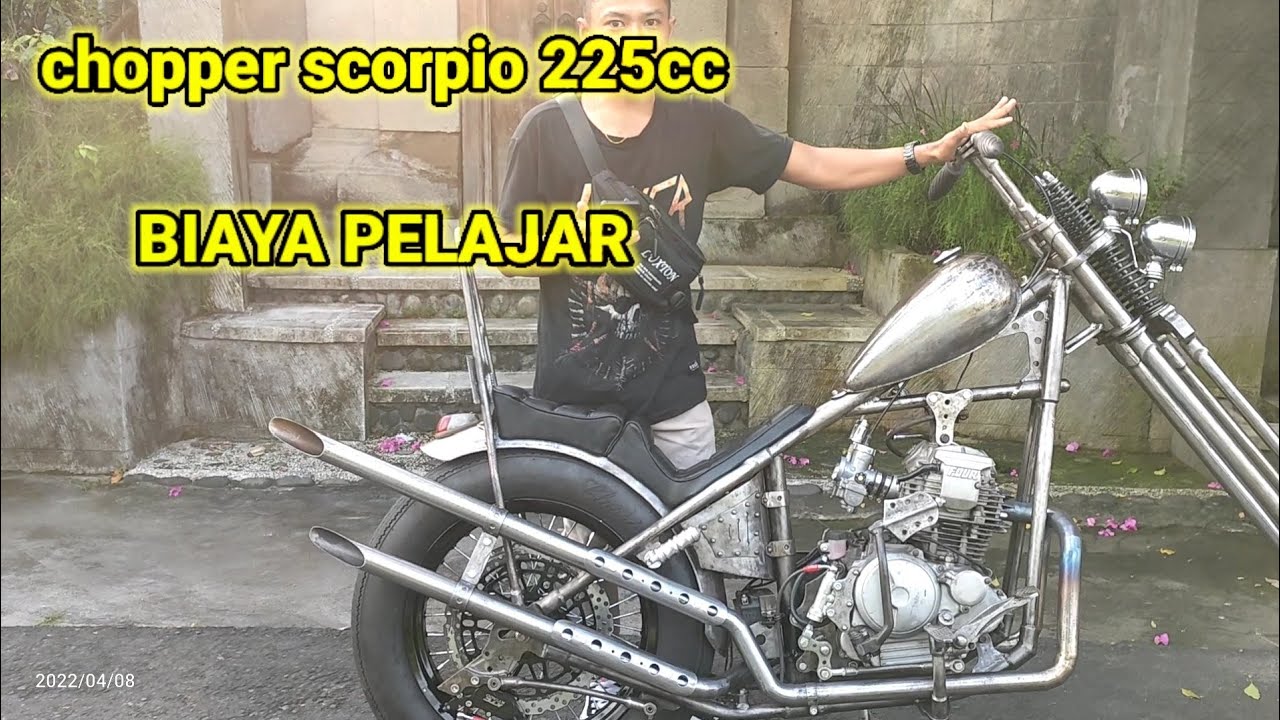 chopper scorpio 225cc || custom chopper || skinny chopper