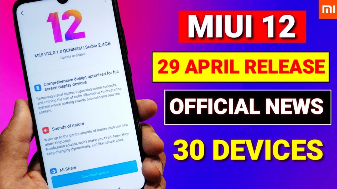 Miui 12 official release date in India | 27 April launch date | Miui 12 features & devices list