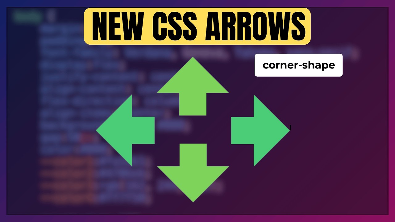 Create Arrows in CSS with the New corner shape Property.