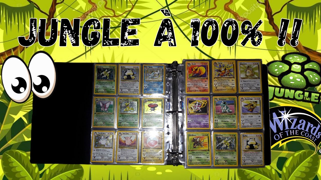 Présentation de ma série de Cartes Pokémon JUNGLE 100% complète ! Wizards !