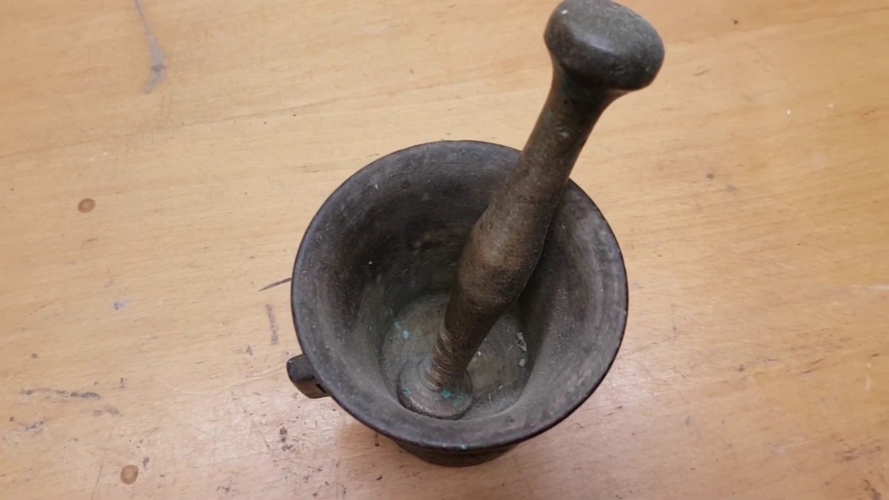 Pharmacy Brass Mortar Restoration | How I made Pharmacy Brass Mortar restoration | Workshop sound