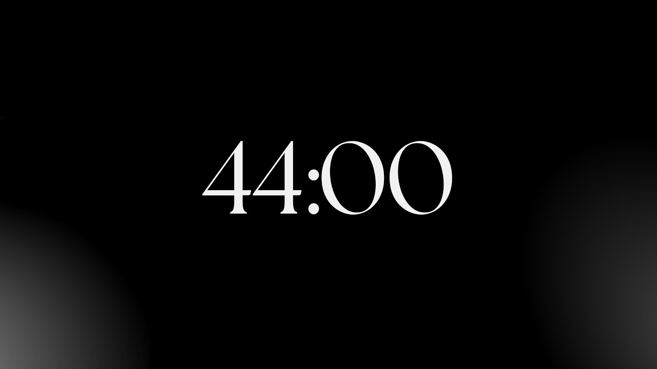 44 minutes of serious concentration | minimal focus